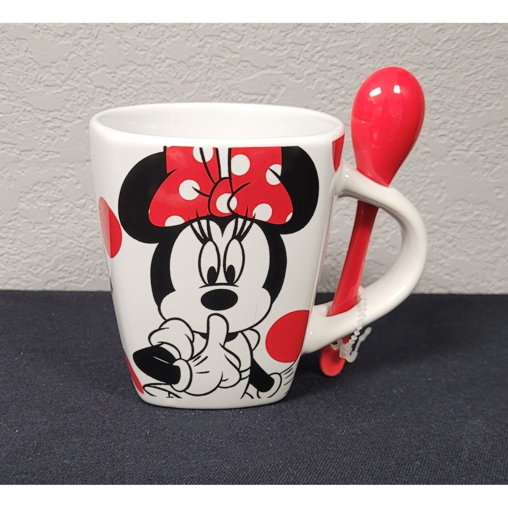 Jerry Leigh Disney Minnie Mouse Shh, I'm Taking Time Out 9oz Espresso Mug/Spoon